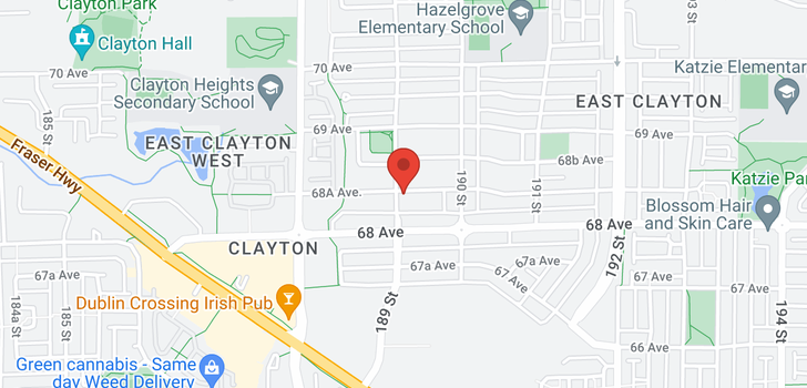 map of 18902 68A AVENUE
